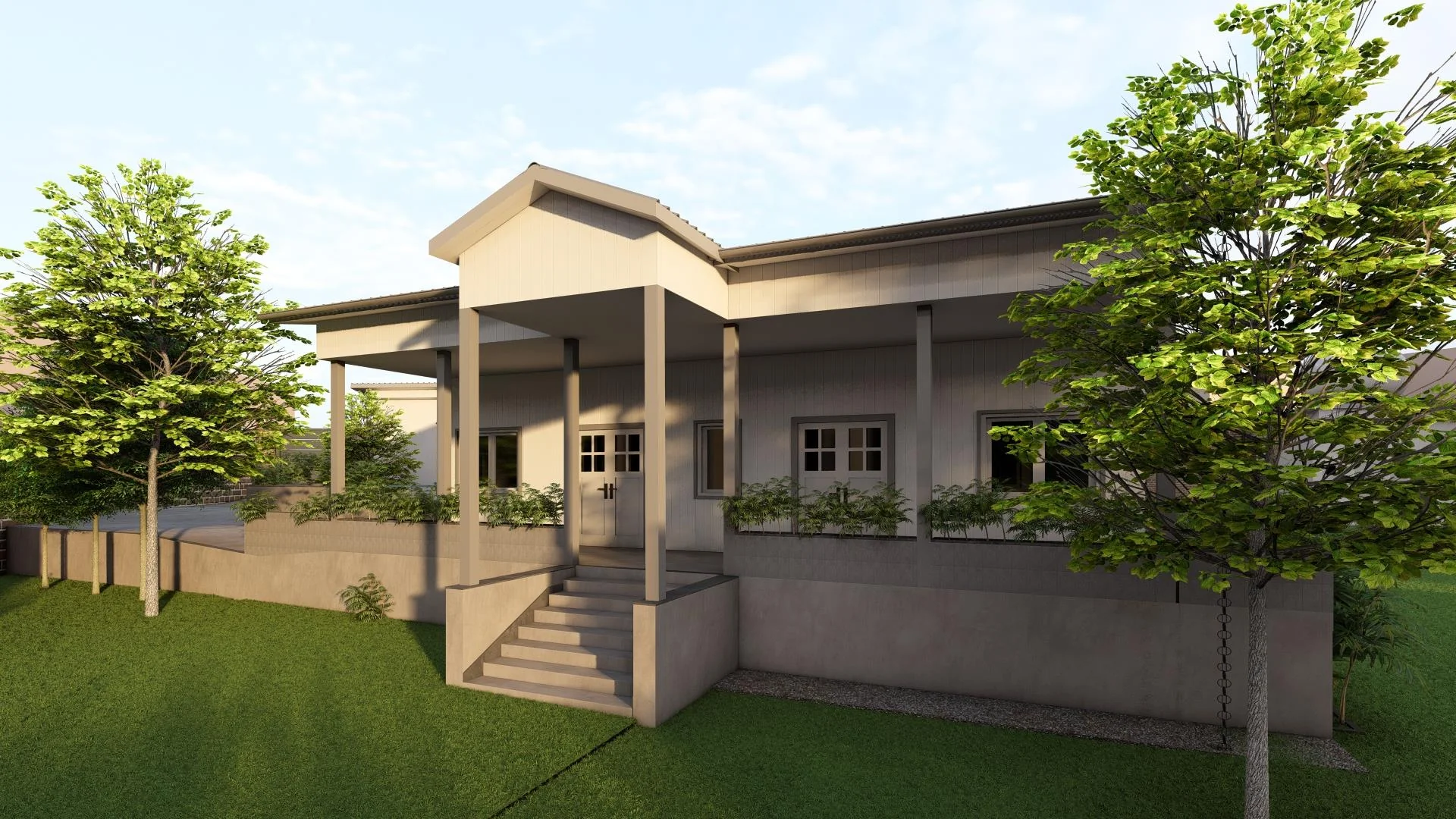 Prefab Structural Works with Civil & MEP for Community Center at UCH Sharif, Multan - Civil, Prefab Steel & MEP